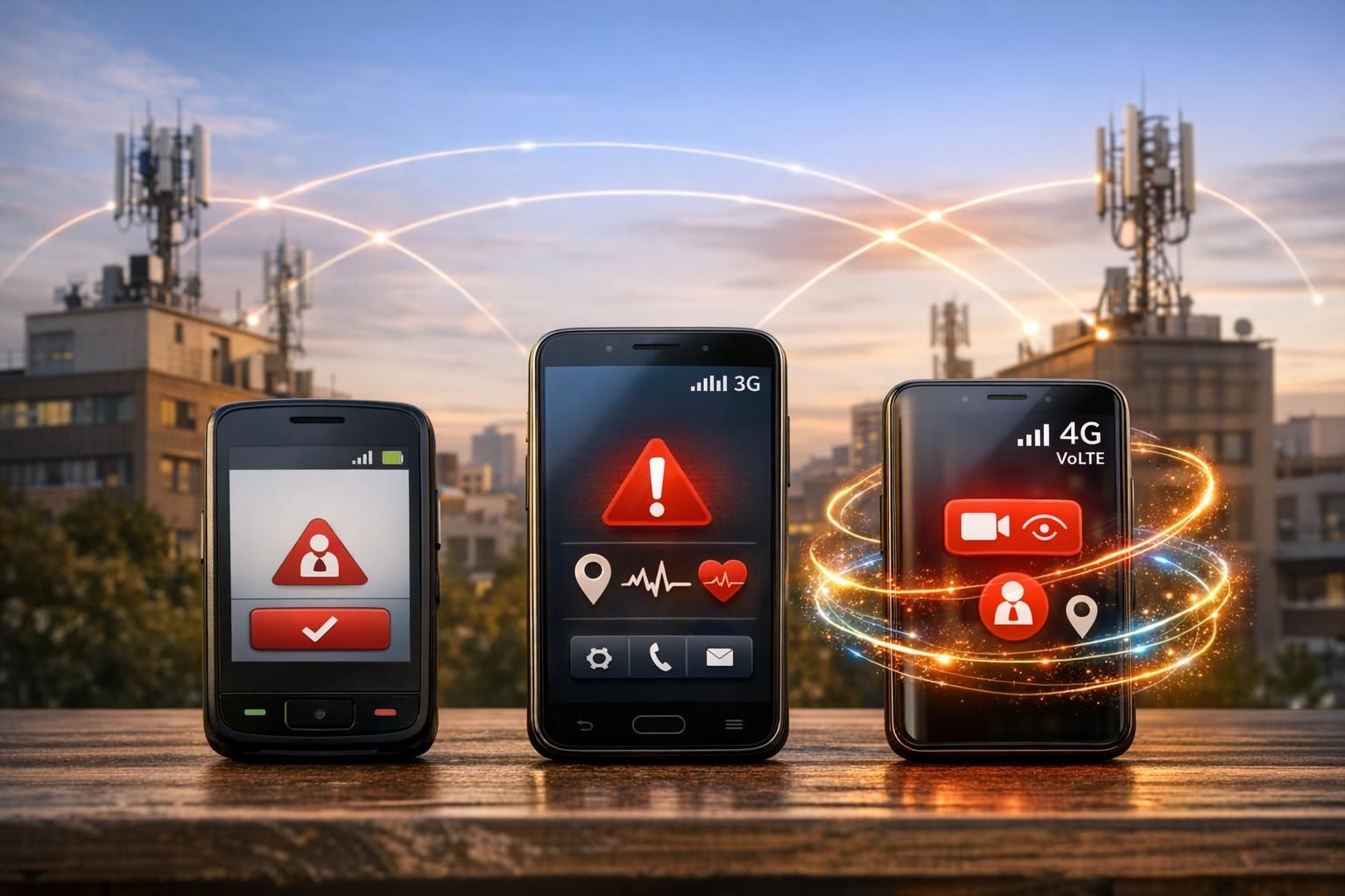 découvrez les évolutions des réseaux 2g, 3g et 4g volte et leur impact sur les dispositifs de protection du travailleur isolé (pti) et détection d'alerte des travailleurs isolés (dati).